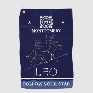 Toalla De Golf Zodiac Constellation Leo