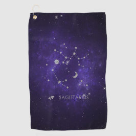 Toalla De Golf Zodiac Purple Sagittarius | Horoscopio astrológico