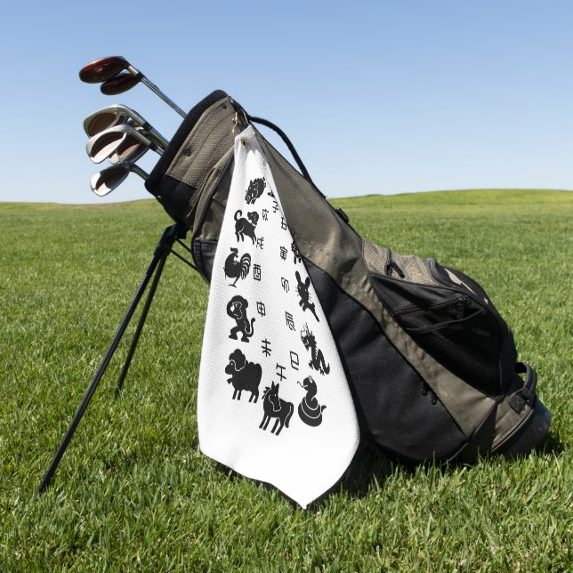 Toalla De Golf Zodiaco japonés (Verde)