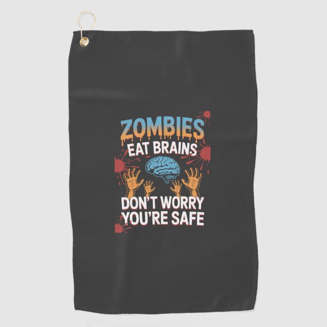 Toalla De Golf Zombie de Halloween (Anverso)