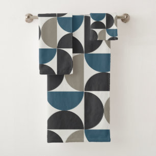 Toalla de Gunmetal Gris Azul Moderno De Mediados D