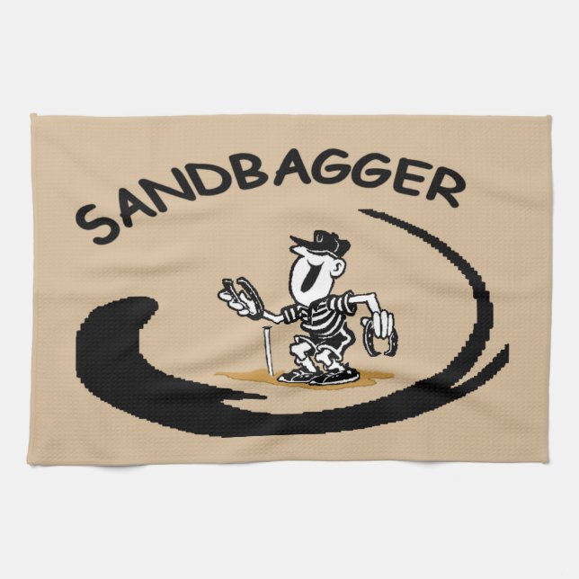 Toalla de herradura del Sandbagger (Horizontal)