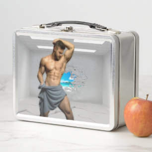 Toalla de hombre de SlipperyJoe rota pared de ladr