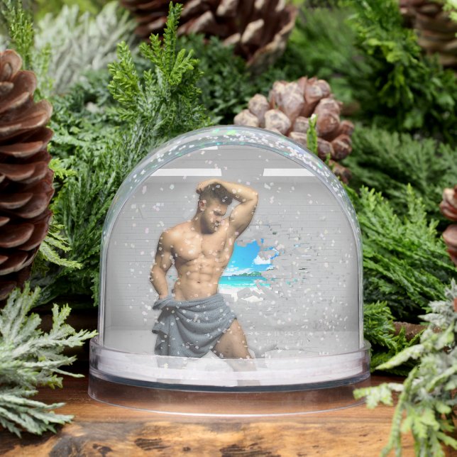 Toalla de hombre de SlipperyJoe rota pared de ladr (Invierno)