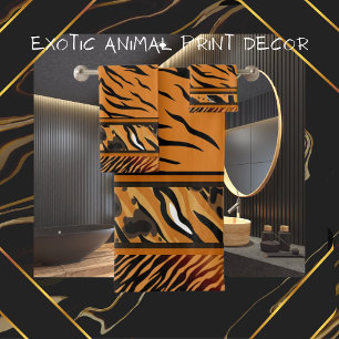 Toalla de impresión animal de tigres Stripes
