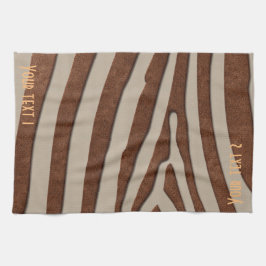 Toalla de impresión de animales negrita personaliz