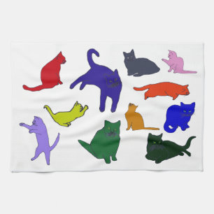 Toalla de Kitties colorida