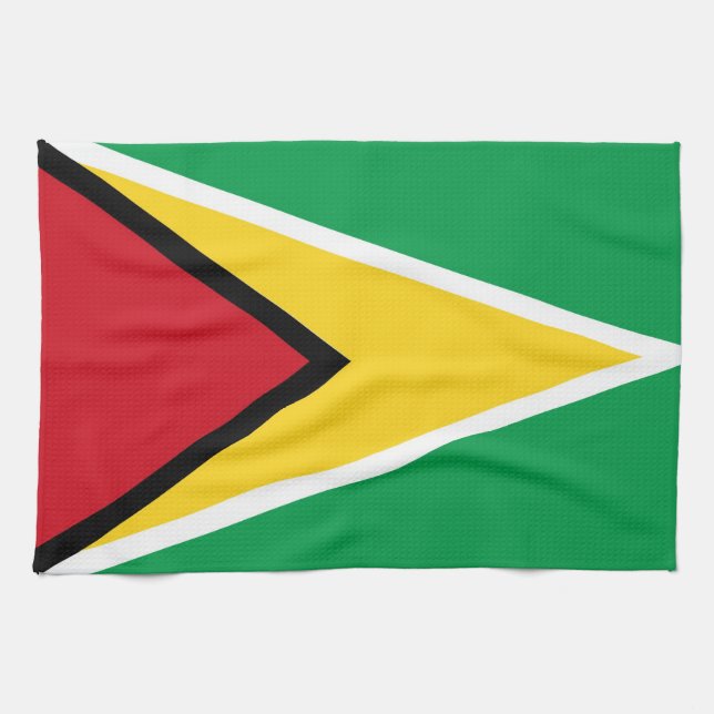 toalla de la bandera de país de Guyana (Horizontal)