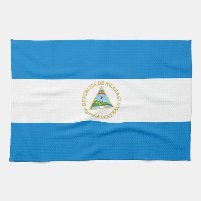 toalla de la bandera de país de Nicaragua (Horizontal)