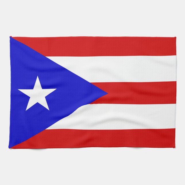 toalla de la bandera de país de Puerto Rico (Horizontal)