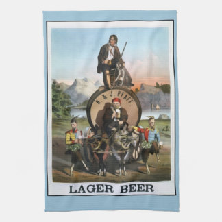 Toalla de la barra de cerveza Lager Vintage