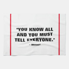 Toalla de la barra - whisky