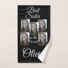 TOALLA DE LA MANO DE FOTOS PERSONALIZADA