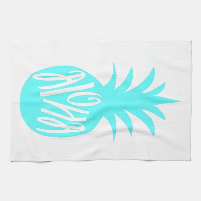 Toalla de la piña de la hawaiana (Horizontal)