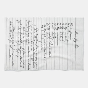 Toalla de la receta de la abuela