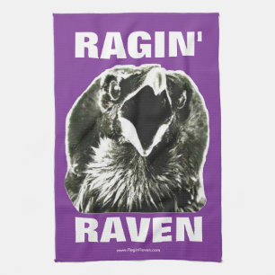 Toalla de la reunión del cuervo de Ragin (letras