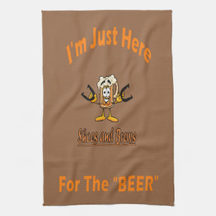 Toalla de las herraduras - aquí para la cerveza