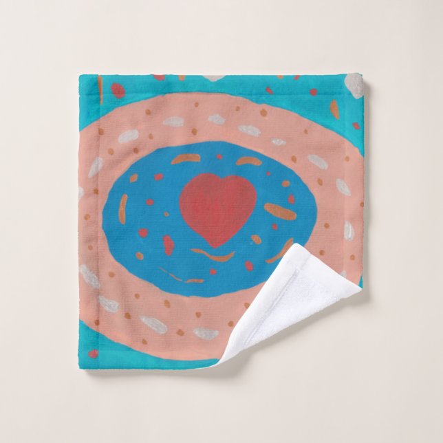 Toalla de lavado de círculos de amor (Toallita)