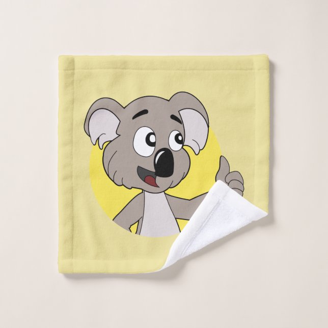 Toalla de lavado de dibujos animados de koala (Toallita)