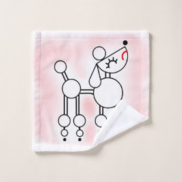 Toalla de lavado de fideos de juguete blanco