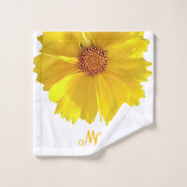 Toalla de lavado personalizada de 'Wildflowers' (Toallita)
