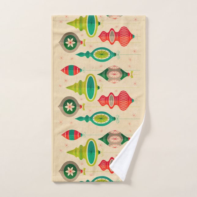 Toalla de manga vintage de Navidad (Toalla de mano)
