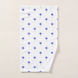 toalla de mano azul del cornflower