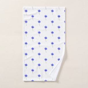toalla de mano azul del cornflower