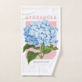 Toalla de mano azul Hydrangea