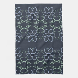 Toalla De Mano Con Azul Naval