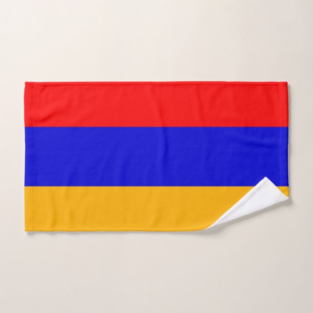 Toalla de mano con bandera de Armenia (Toalla de mano)