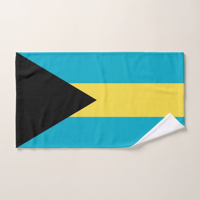 Toalla de mano con bandera de Bahamas (Toalla de mano)