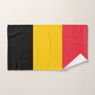Toalla de mano con bandera de Bélgica