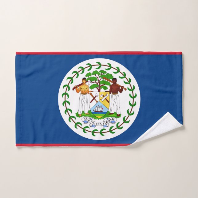 Toalla de mano con bandera de Belice (Toalla de mano)