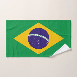 Toalla de mano con bandera de Brasil