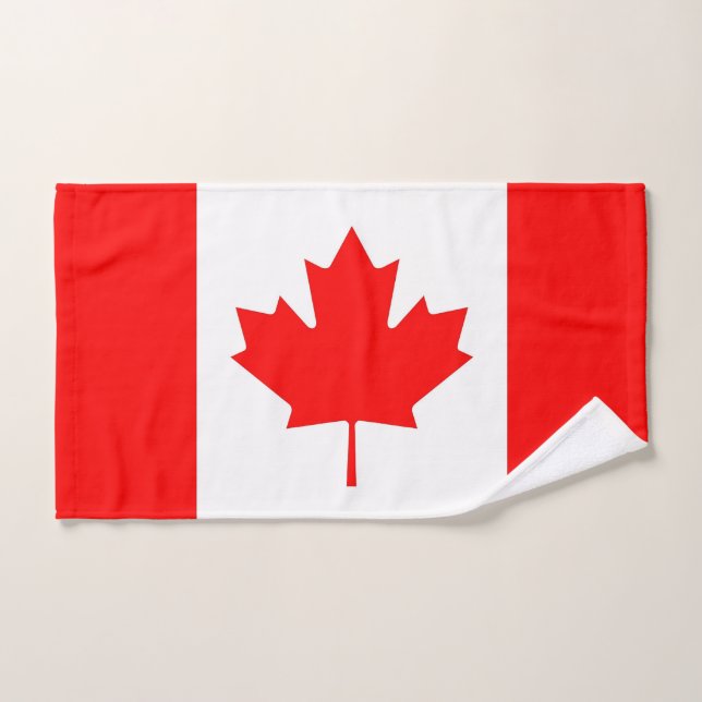 Toalla de mano con bandera de Canadá (Toalla de mano)