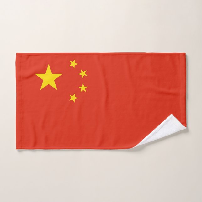 Toalla de mano con bandera de China (Toalla de mano)
