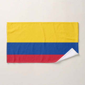 Toalla de mano con bandera de Colombia