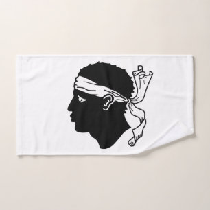 Toalla de mano con bandera de Córcega, Francia