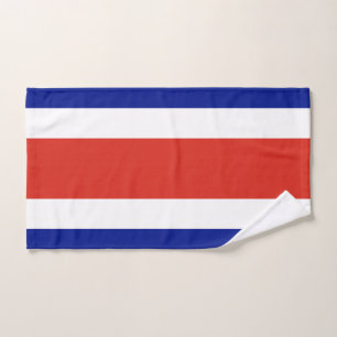 Toalla de mano con bandera de Costa Rica