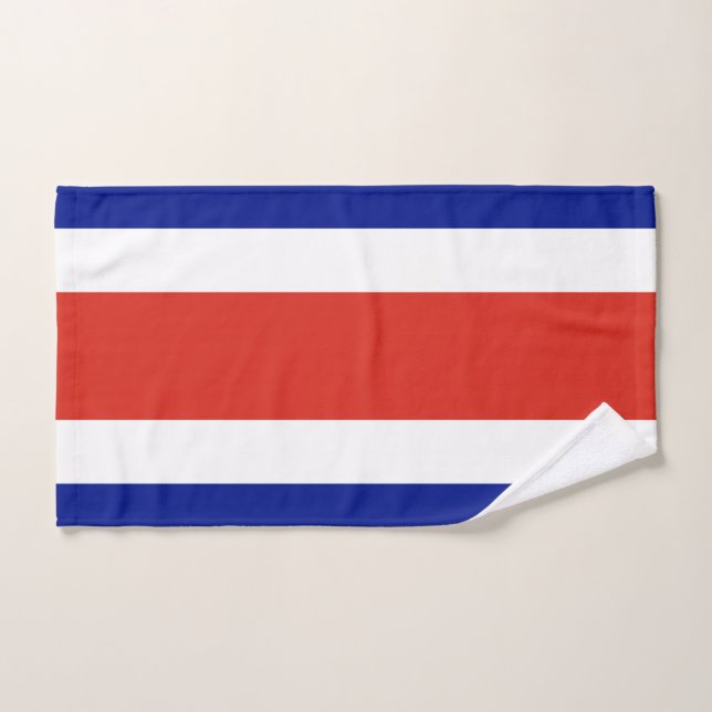 Toalla de mano con bandera de Costa Rica (Toalla de mano)