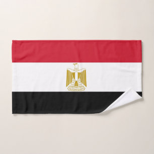Toalla de mano con bandera de Egipto