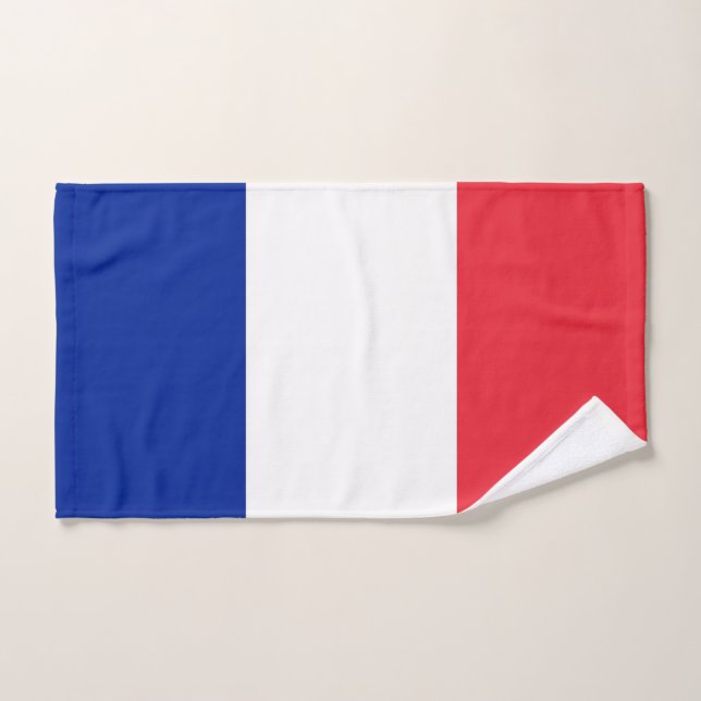 Toalla de mano con bandera de Francia (Toalla de mano)