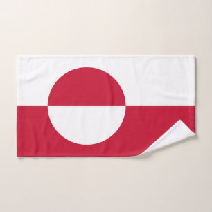 Toalla de mano con bandera de Groenlandia