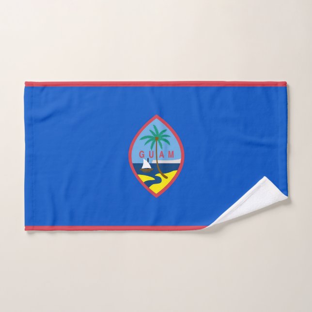 Toalla de mano con bandera de Guam, Estados Unidos (Toalla de mano)