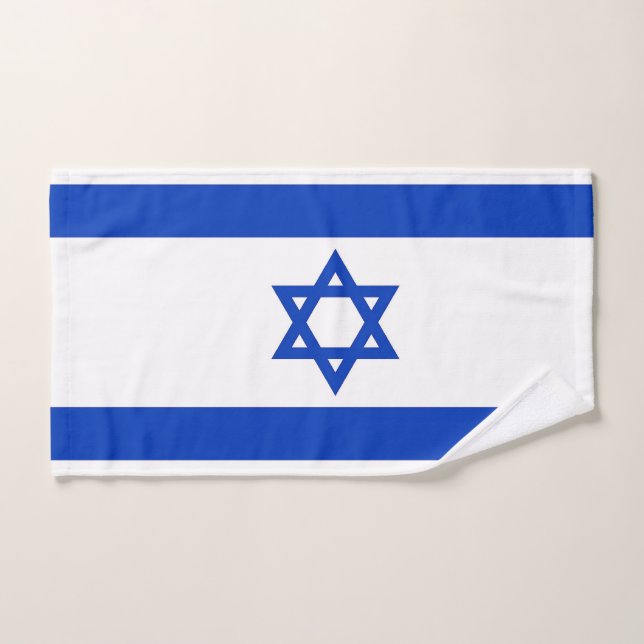 Toalla de mano con bandera de Israel (Toalla de mano)