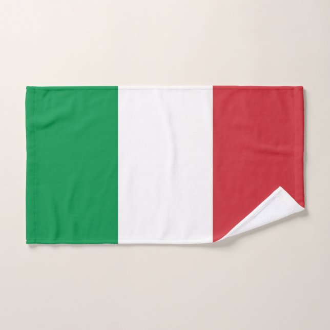 Toalla de mano con bandera de Italia (Toalla de mano)