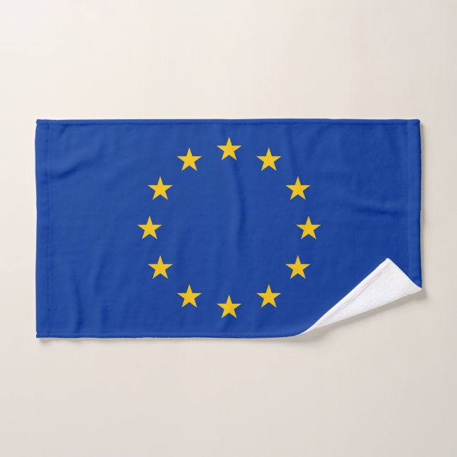 Toalla de mano con bandera de la Unión Europea (Toalla de mano)