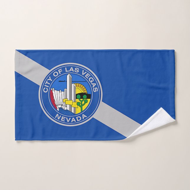 Toalla de mano con bandera de Las Vegas City, Esta (Toalla de mano)