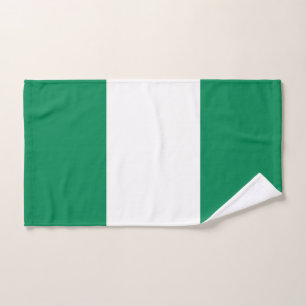 Toalla de mano con bandera de Nigeria
